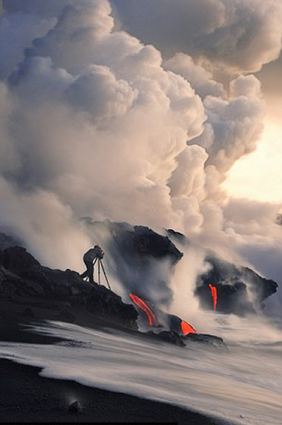 美国摄影师拍摄夏威夷基拉韦厄火山的壮丽景色