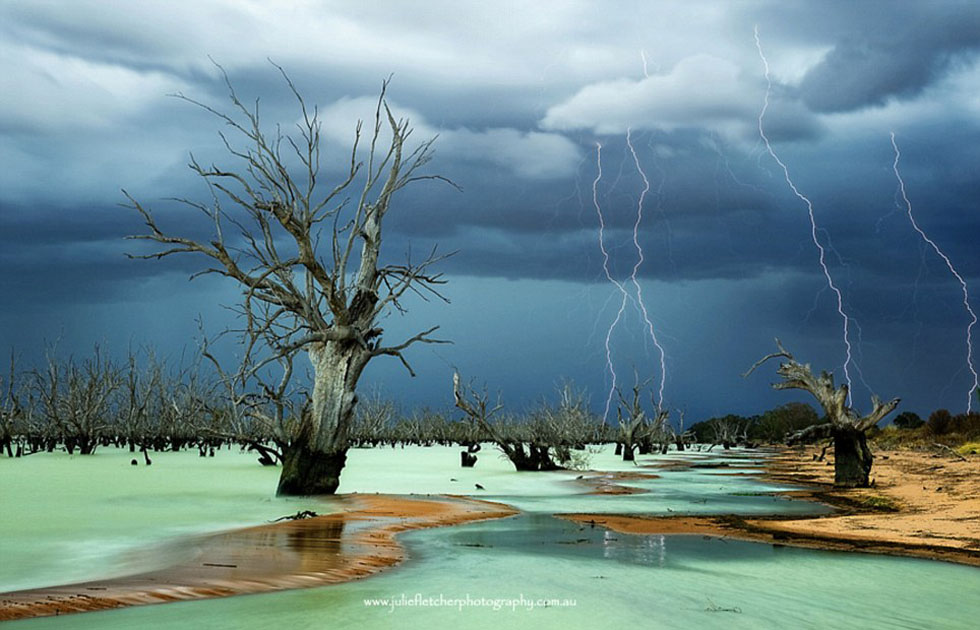 新南威尔士远西地区梅宁迪湖区（Menindee Lakes)风光