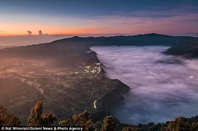 印尼婆罗摩火山的美丽景色