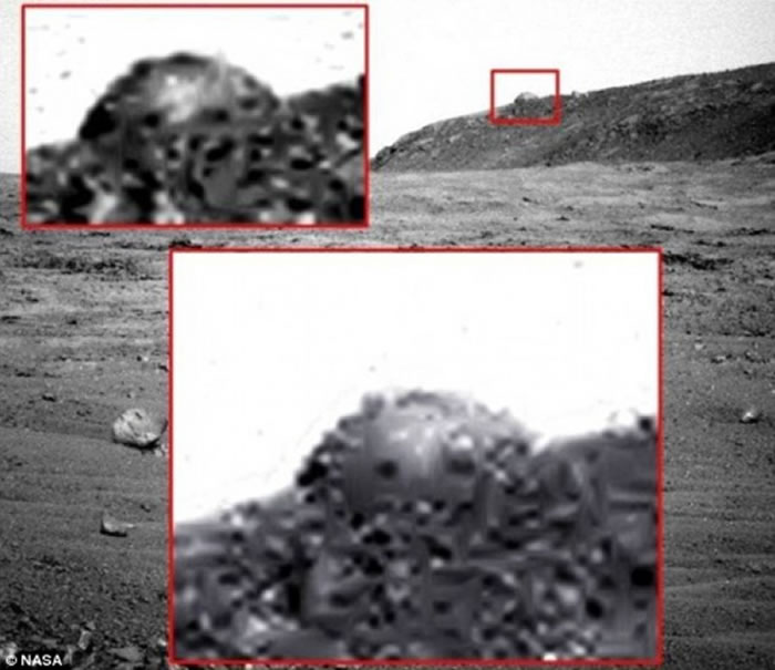 UFO猎人声称在NASA公布的照片中发现火星“远古文明遗迹”