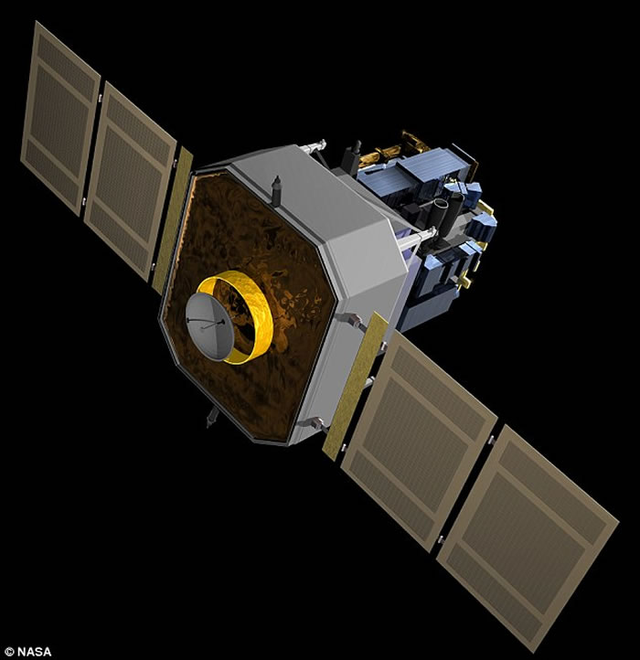 美国宇航局太阳和太阳风层探测器(SOHO)拍摄的图像