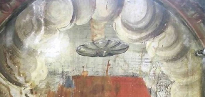 罗马尼亚教堂13世纪壁画上竟出现UFO？