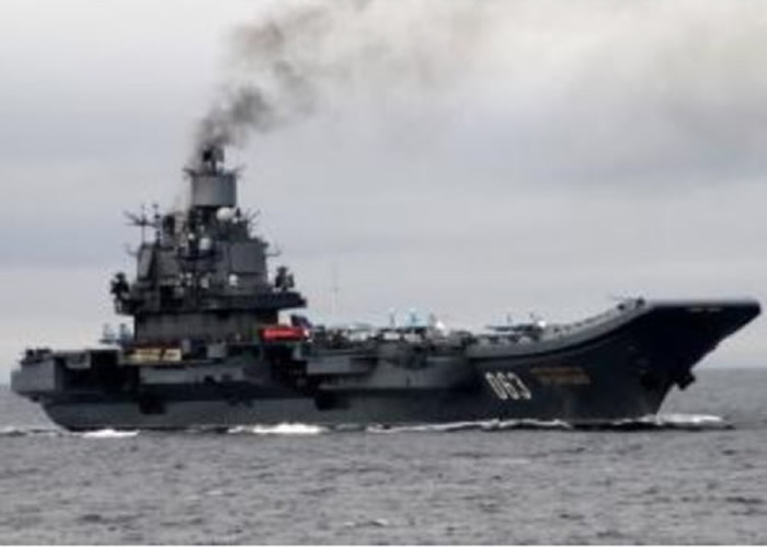 俄罗斯「库兹涅佐夫号」（Admiral Kuznetsov）航空母舰。