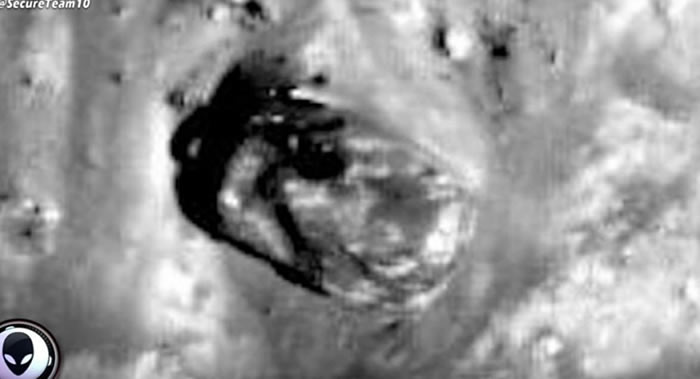 Secure Team 10的UFO爱好者在美国航天局月球照片上发现外星人“坦克”