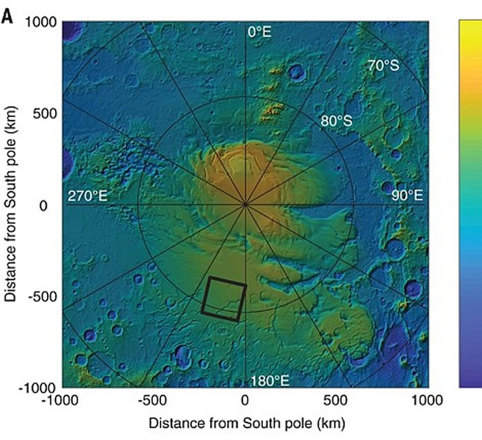 火星南极高原首次发现地下液态水湖 存在生命机会大增