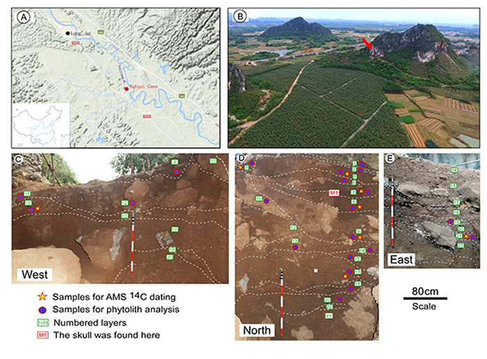 广西隆安县娅怀洞遗址（研究团队 供图）