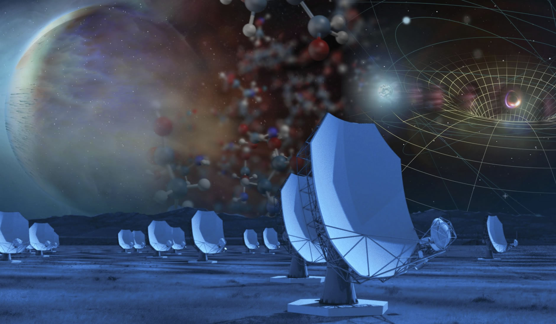 10年天文学计划Astro2020将建立下一代甚大阵ngVLA来研究系外行星和黑洞